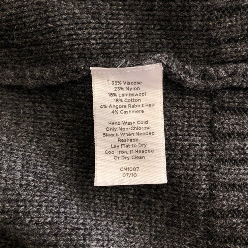 Talbots Gray Bauble Cardigan Sweater Size S - Picture 6 of 6